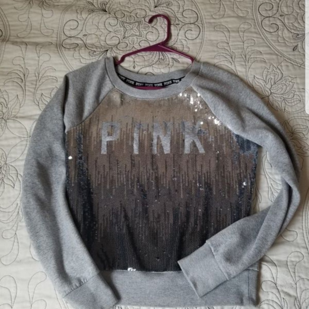 Pink bling sweater